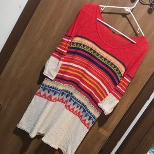 Free People L Lightweight Knit Dress/Top